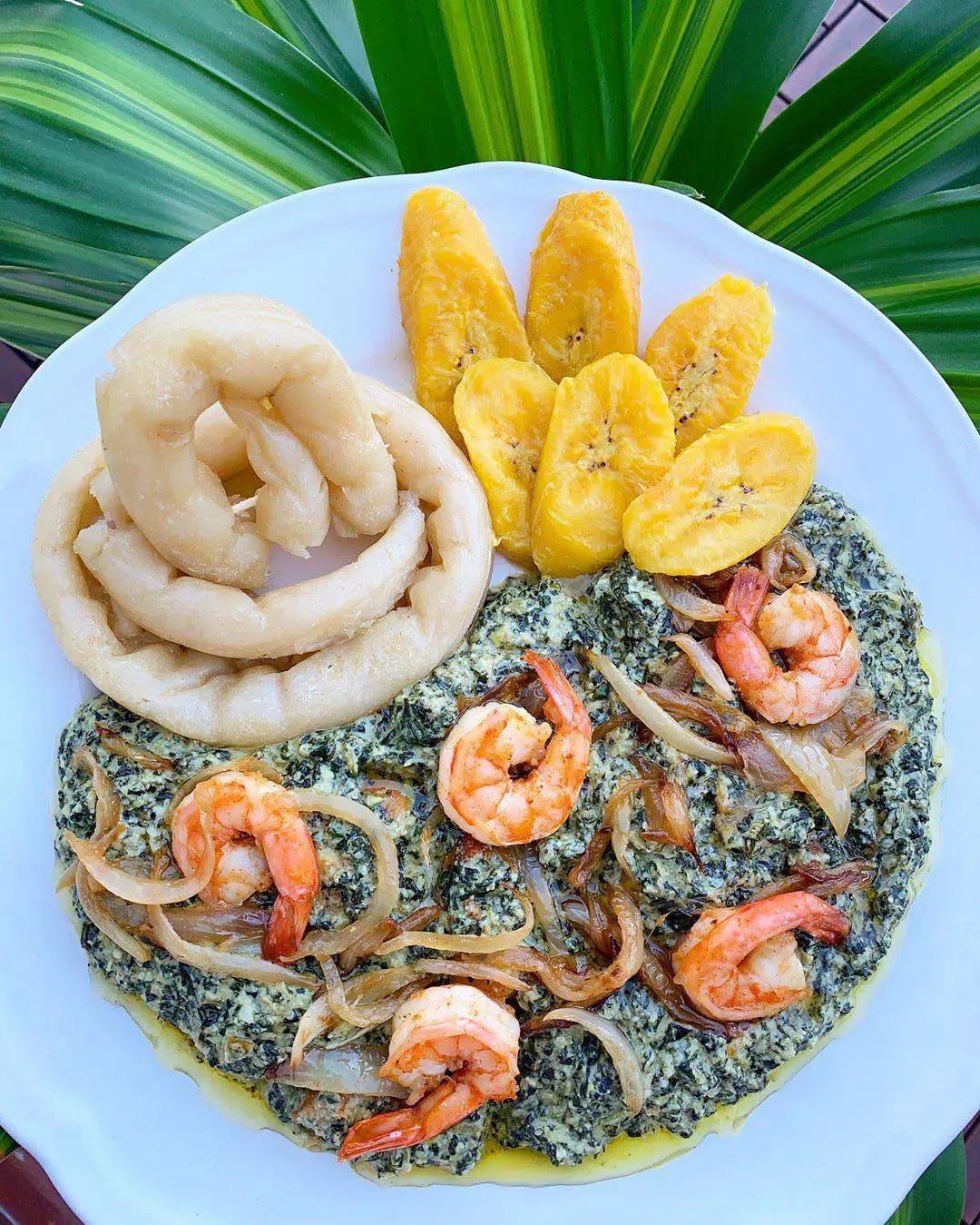 Traditional African Ndole dish - signature cuisine at Rosy AfroCuisine